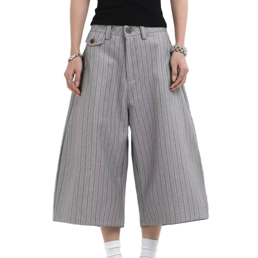 Gray Suit Shorts