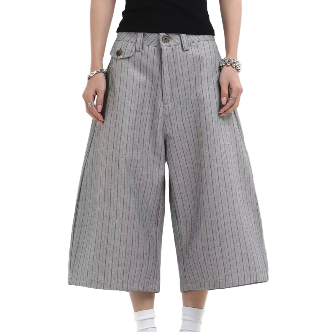 Gray Suit Shorts