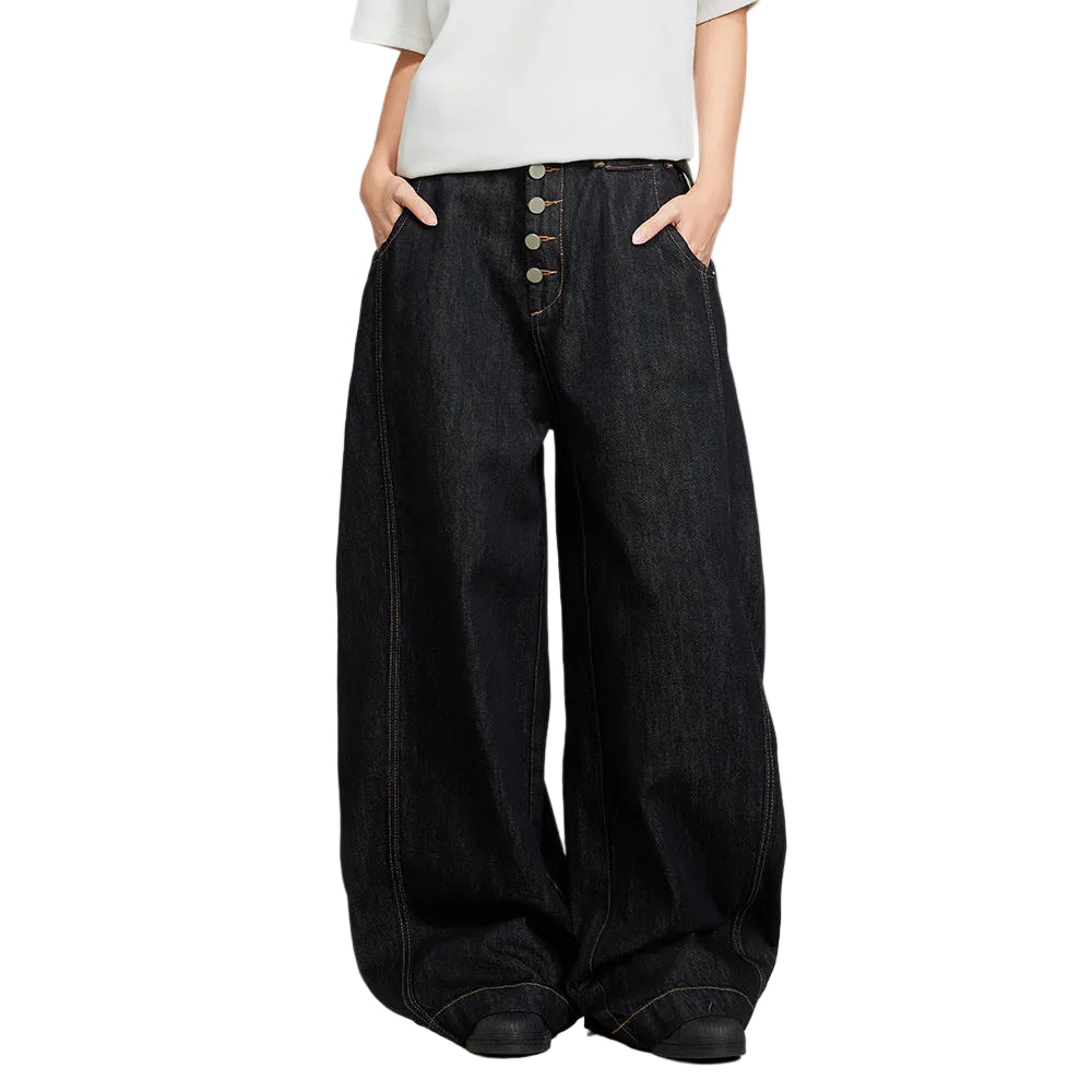 Black machete jeans