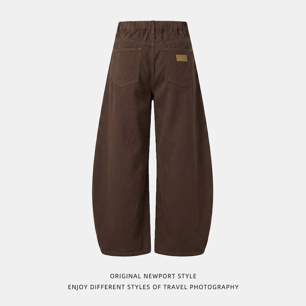 Twill texture cut casual pants