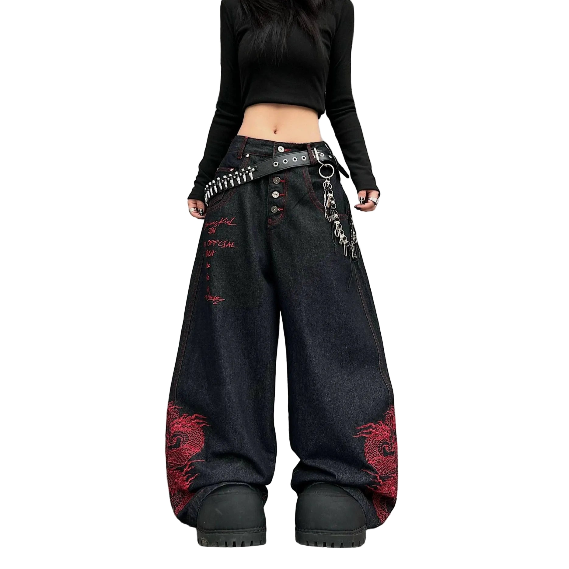 Heavyweight Embroidered Jeans