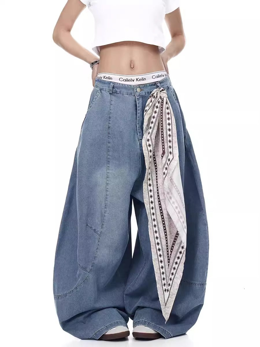 Oversized Blade Denim Pants