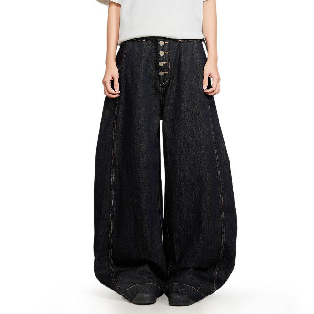 Black machete jeans