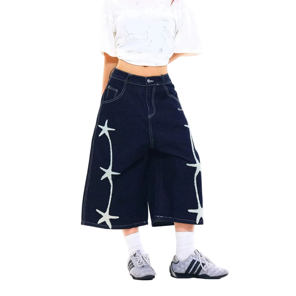 Denim Capri Pants