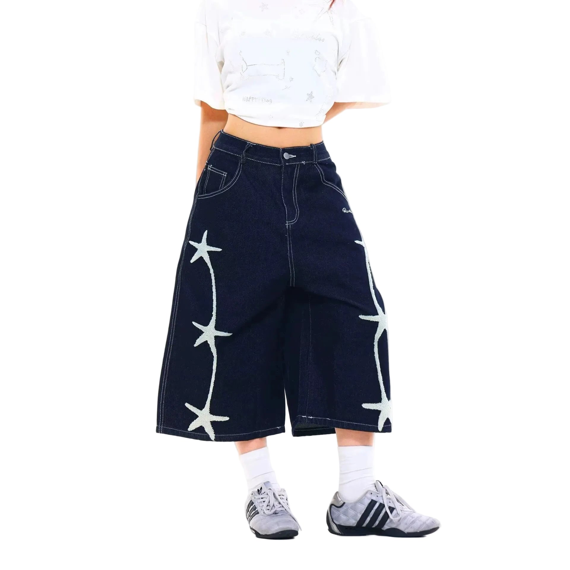 Denim Capri Pants