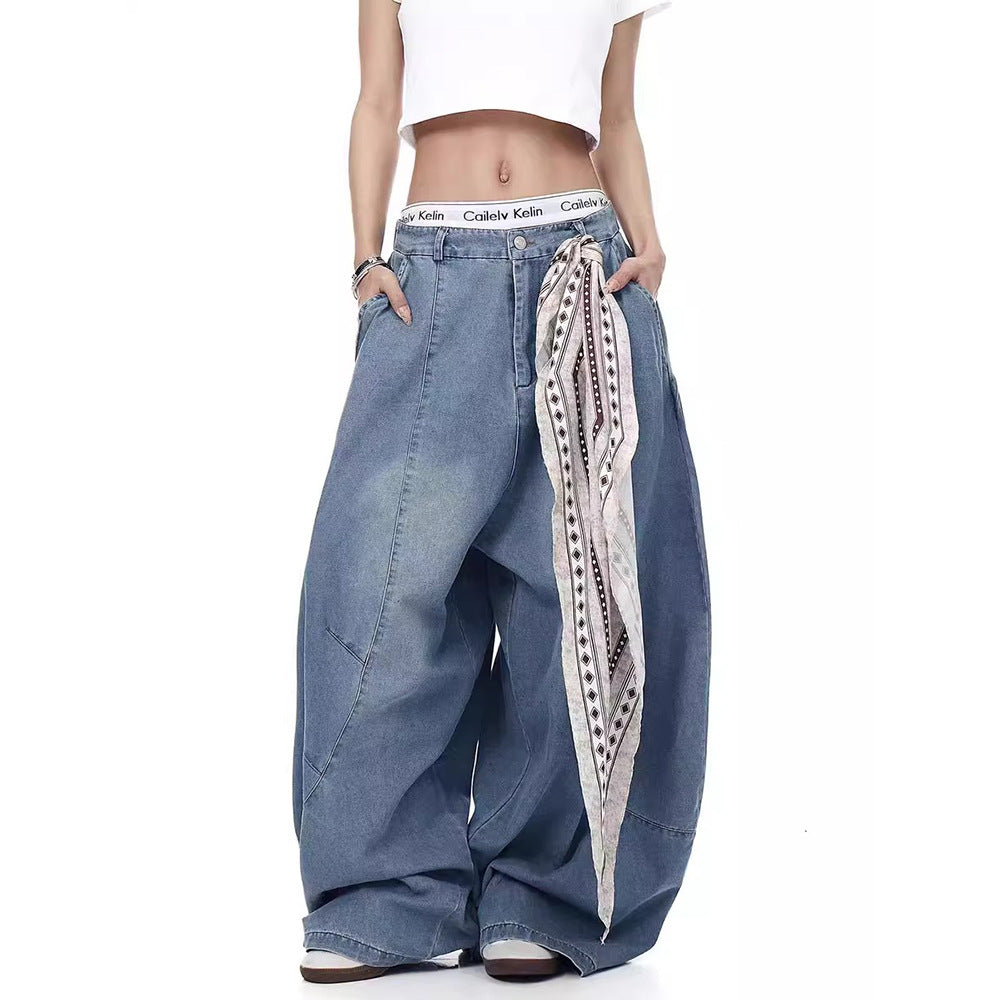 Oversized Blade Denim Pants