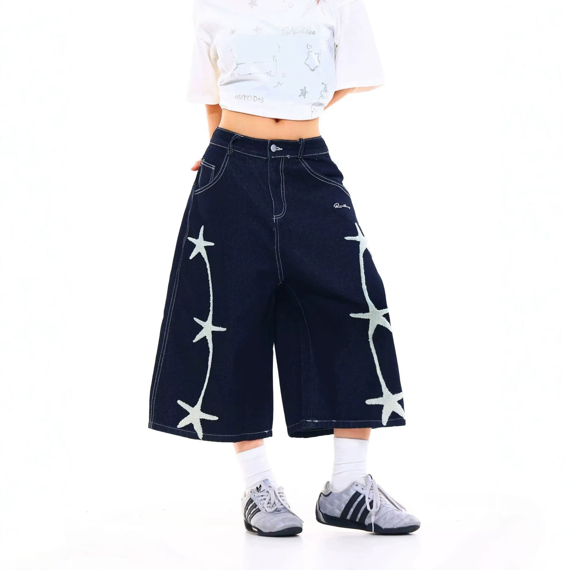Denim Capri Pants