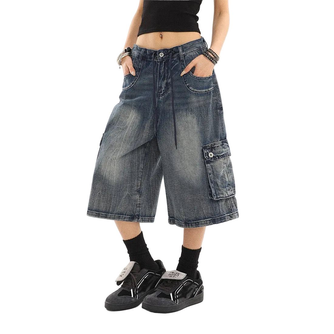 Seven-point star jeans