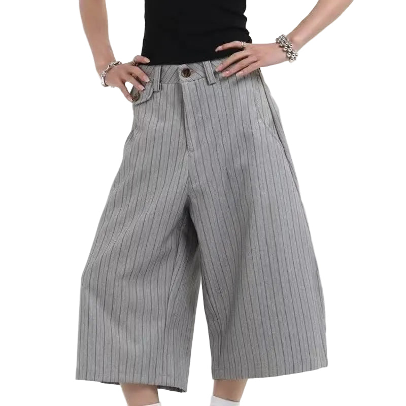 Gray Suit Shorts
