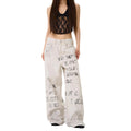Vintage Graffiti Denim Pants