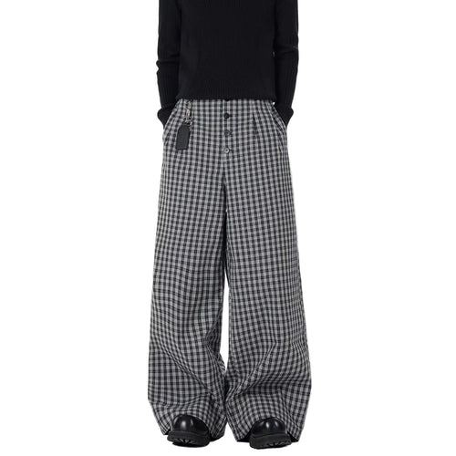 Casual Plaid  Pants