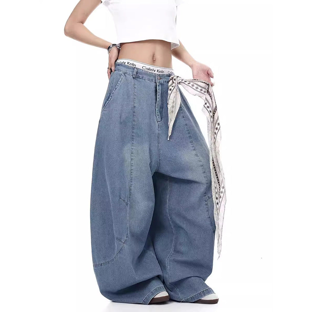 Oversized Blade Denim Pants