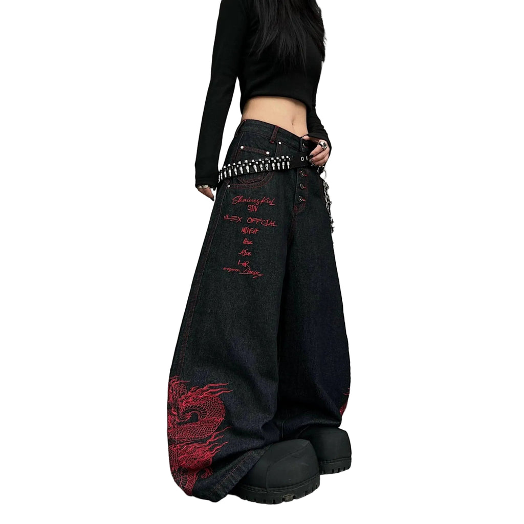 Heavyweight Embroidered Jeans