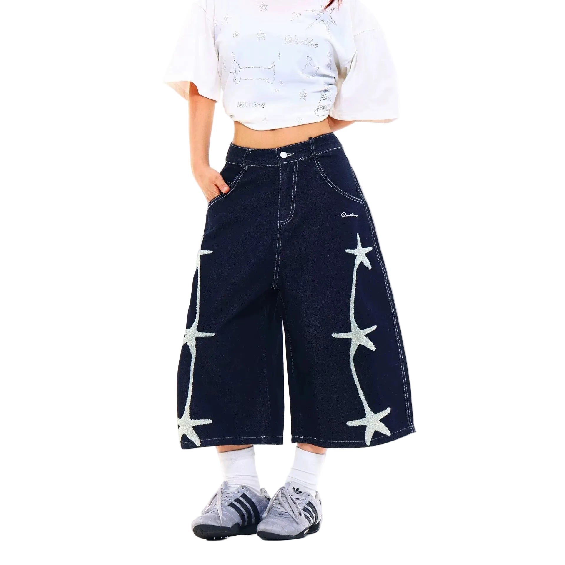 Denim Capri Pants