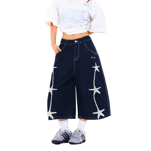 Denim Capri Pants