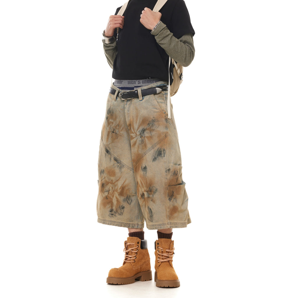 Dirty dyed denim