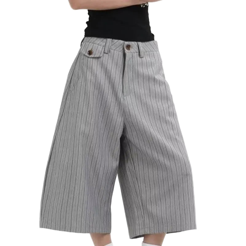 Gray Suit Shorts