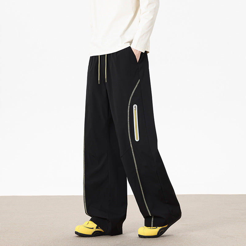Reflective Stripe Design Casual Fit