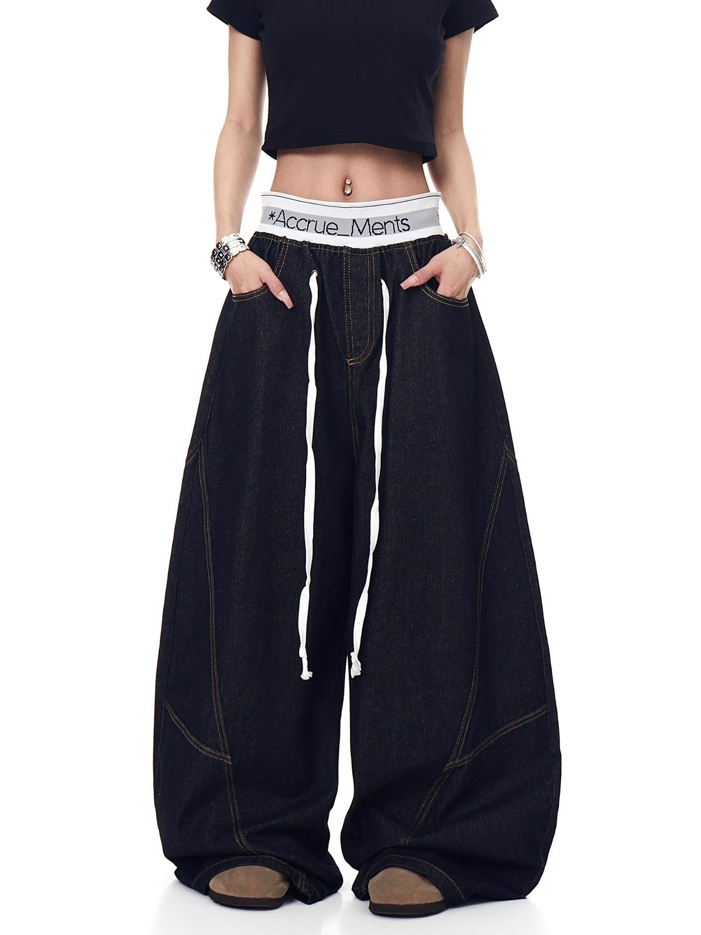 Cut Denim Pants