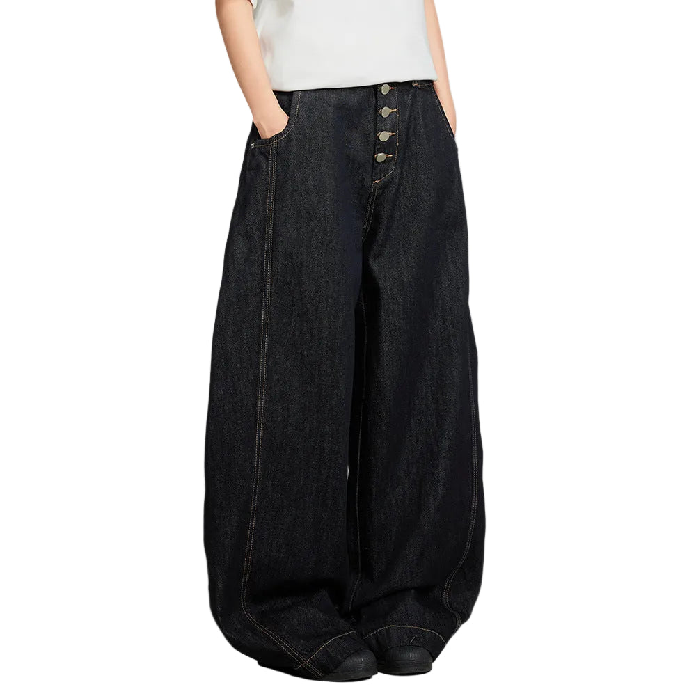 Black machete jeans