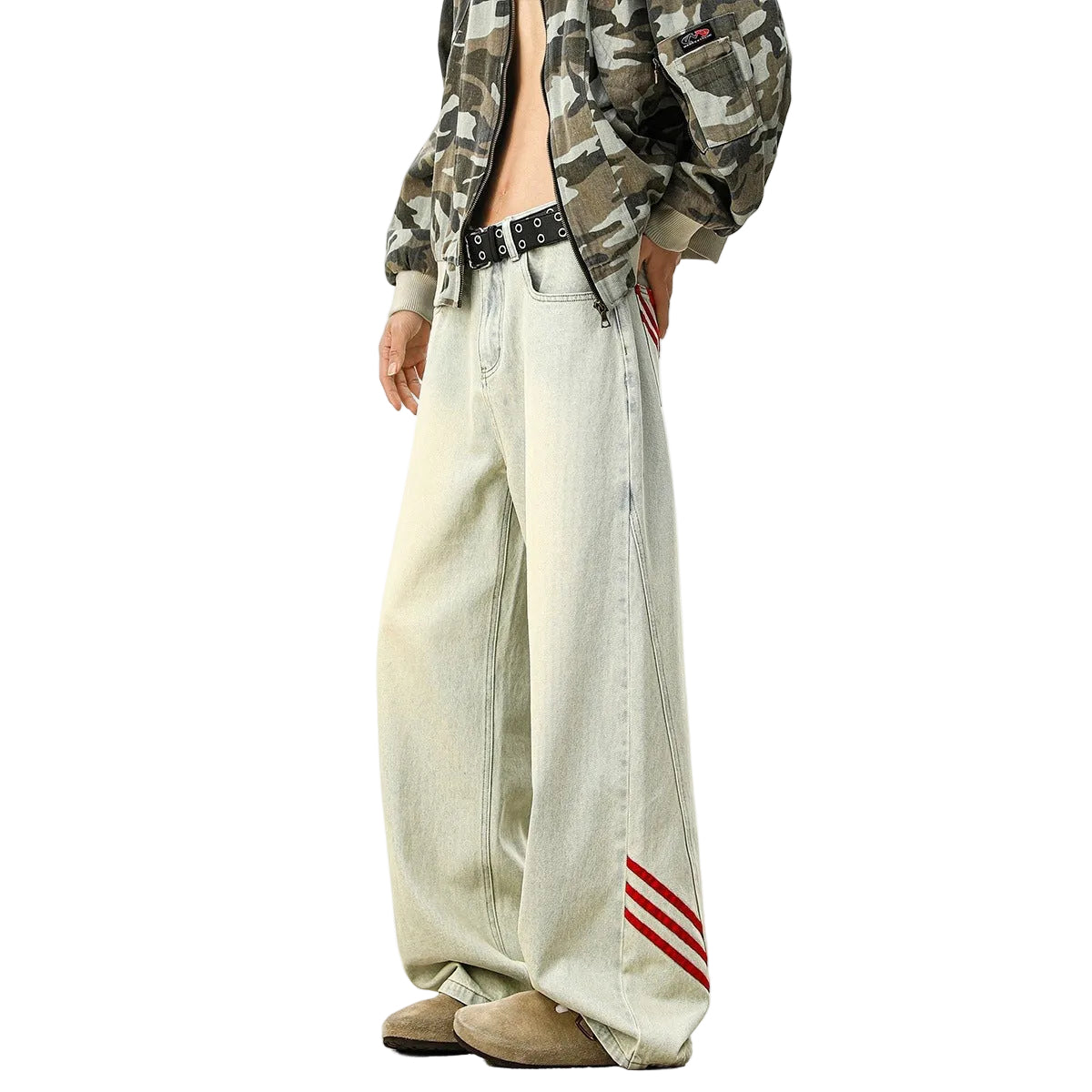 Loose washed old pants