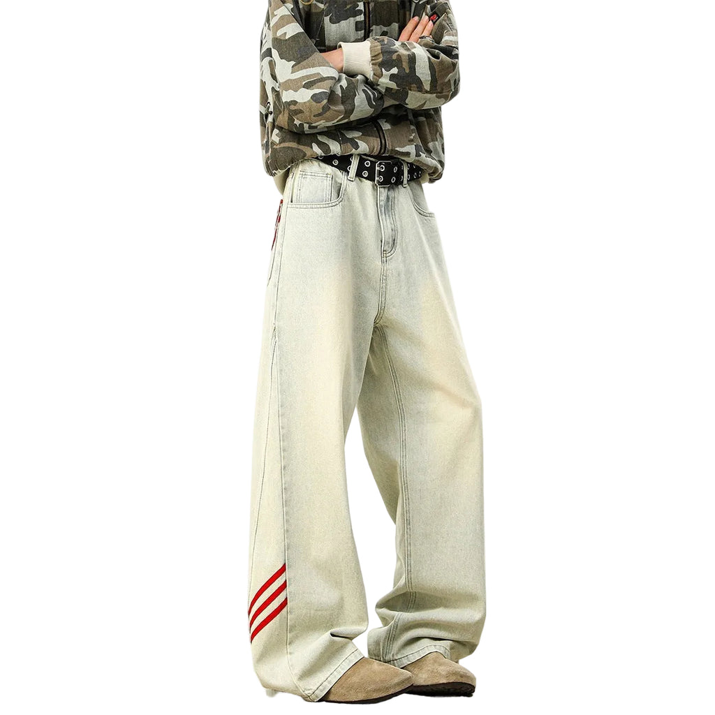 Loose washed old pants