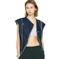 New Fringed design demin vest