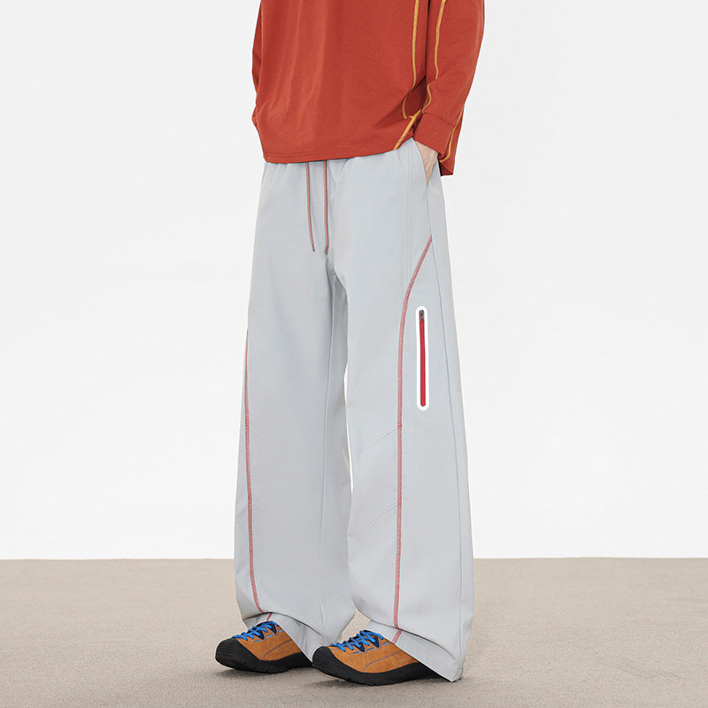 Reflective Stripe Design Casual Fit
