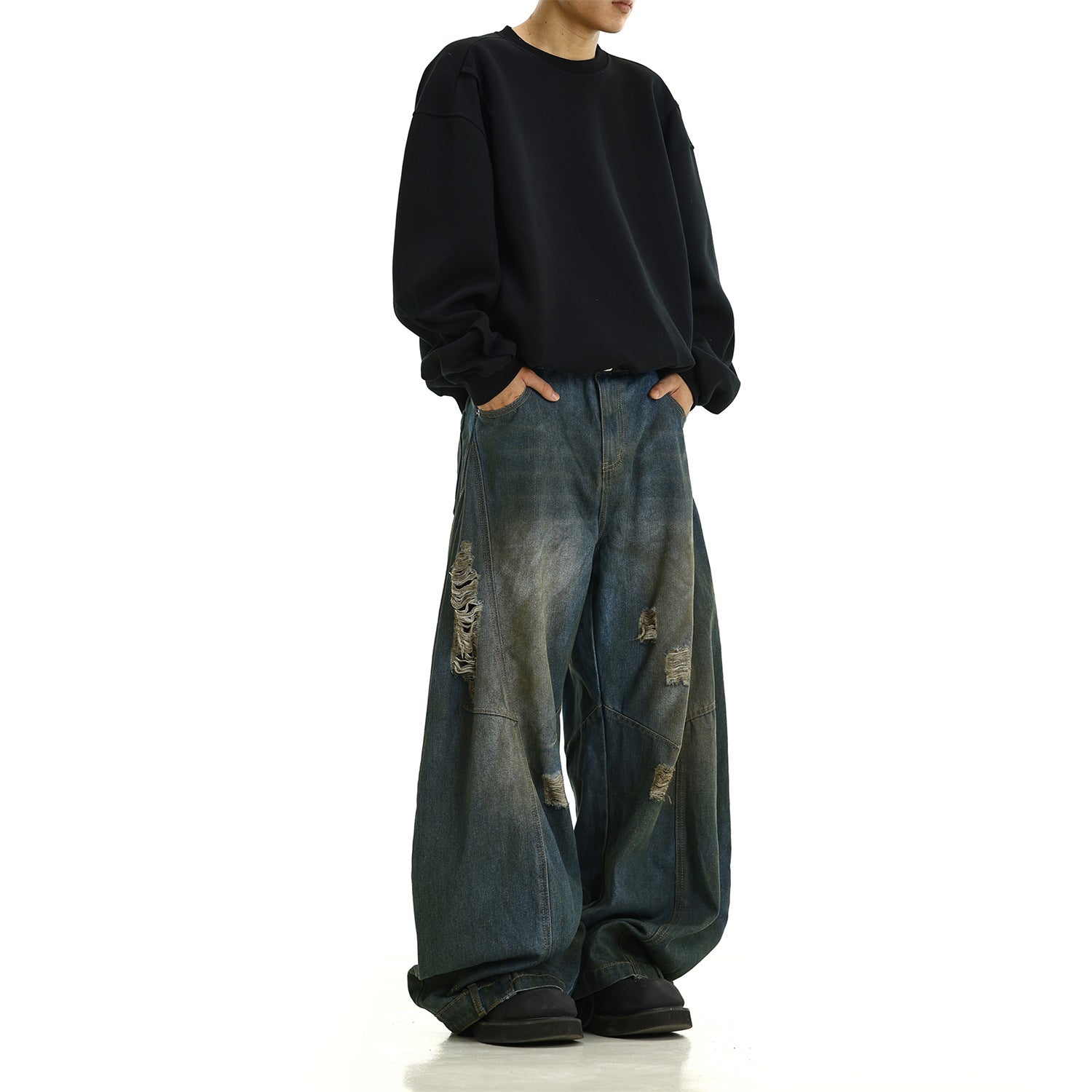 Vintage washed jeans