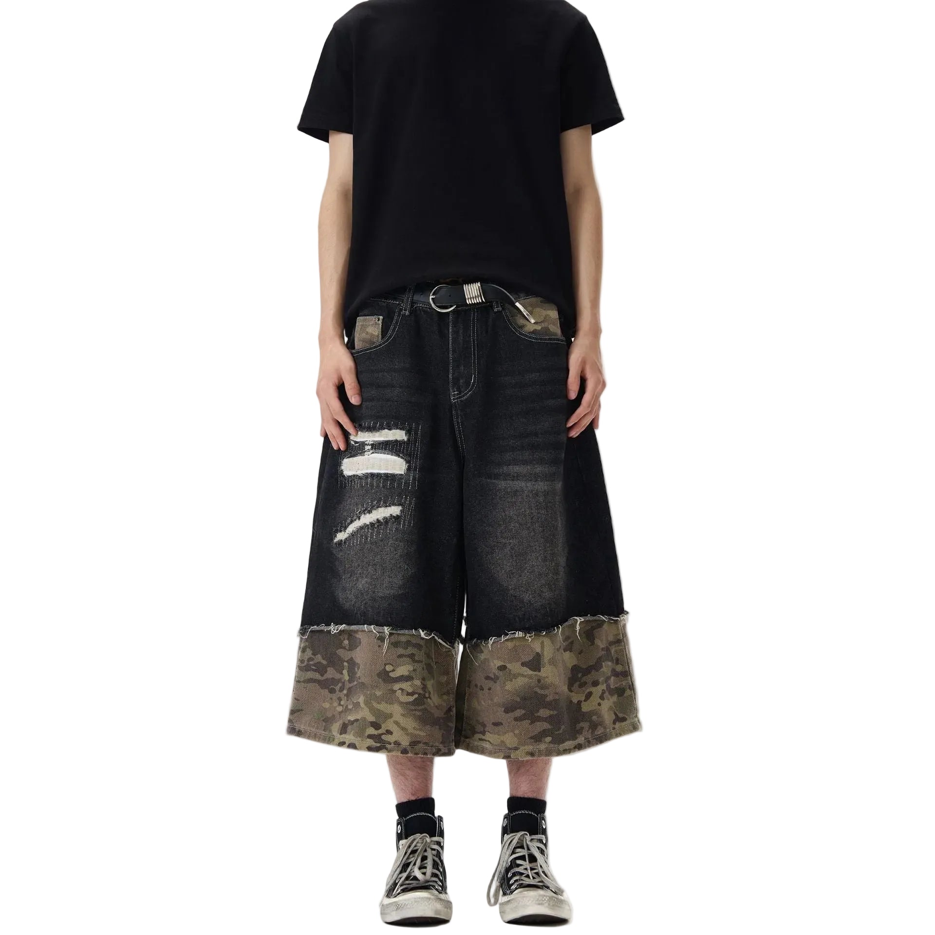 Black denim pants