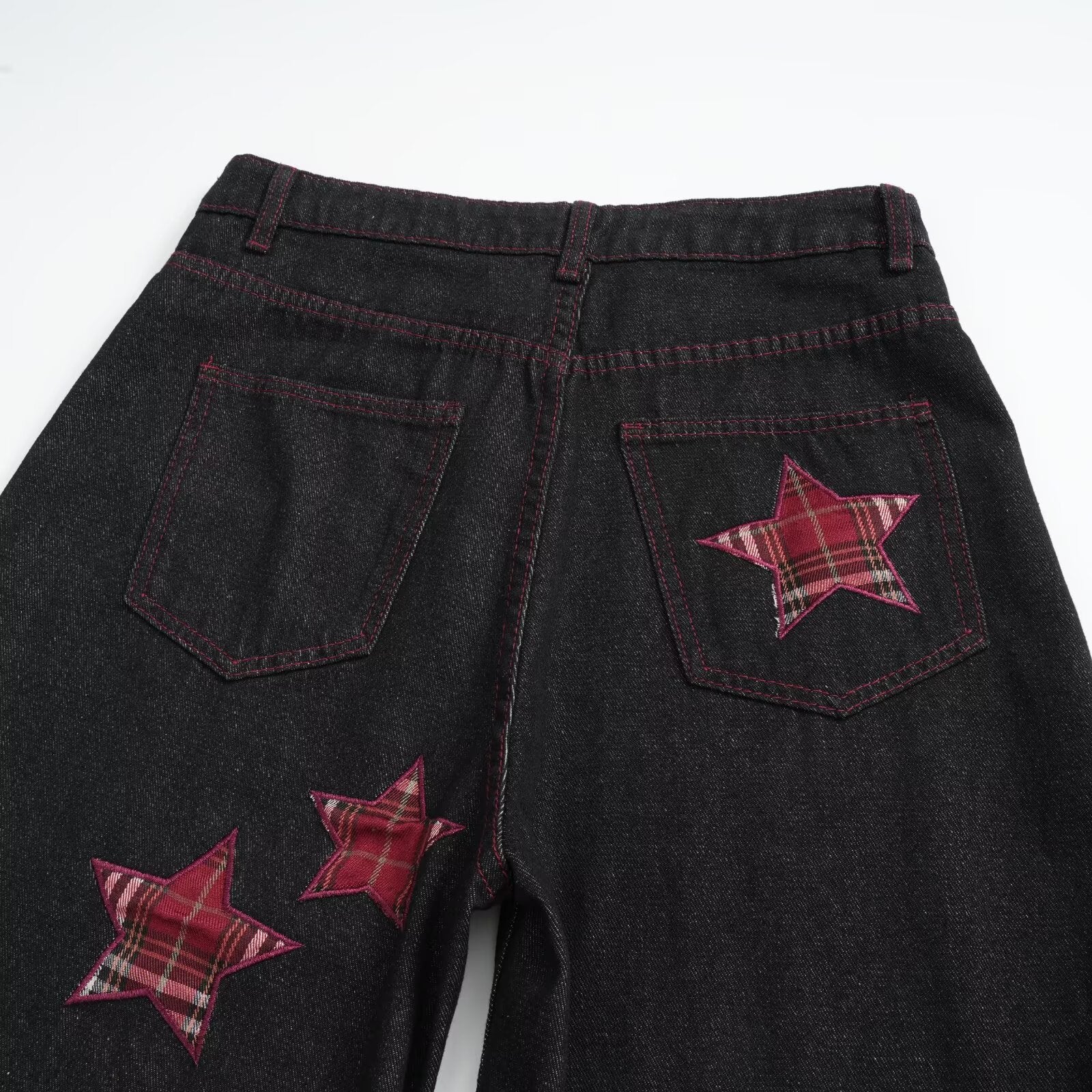 Star Applique Reversible Design Denim