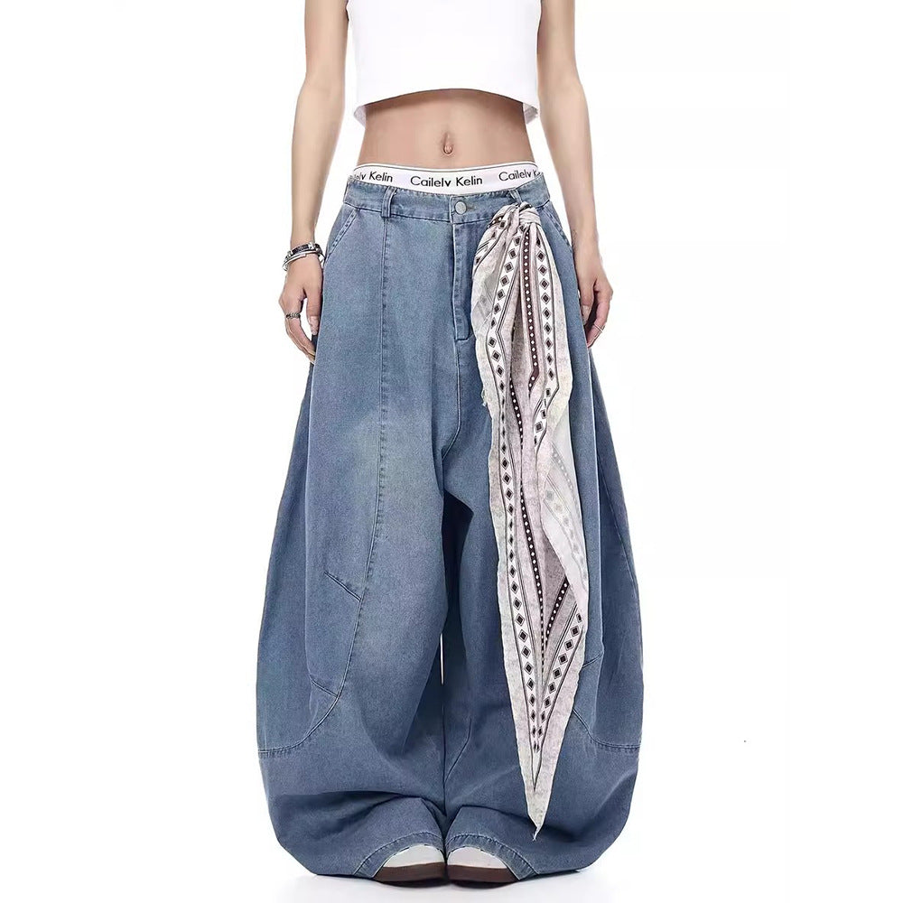 Oversized Blade Denim Pants