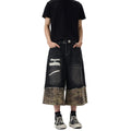 Black denim pants