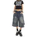 Seven-point star jeans