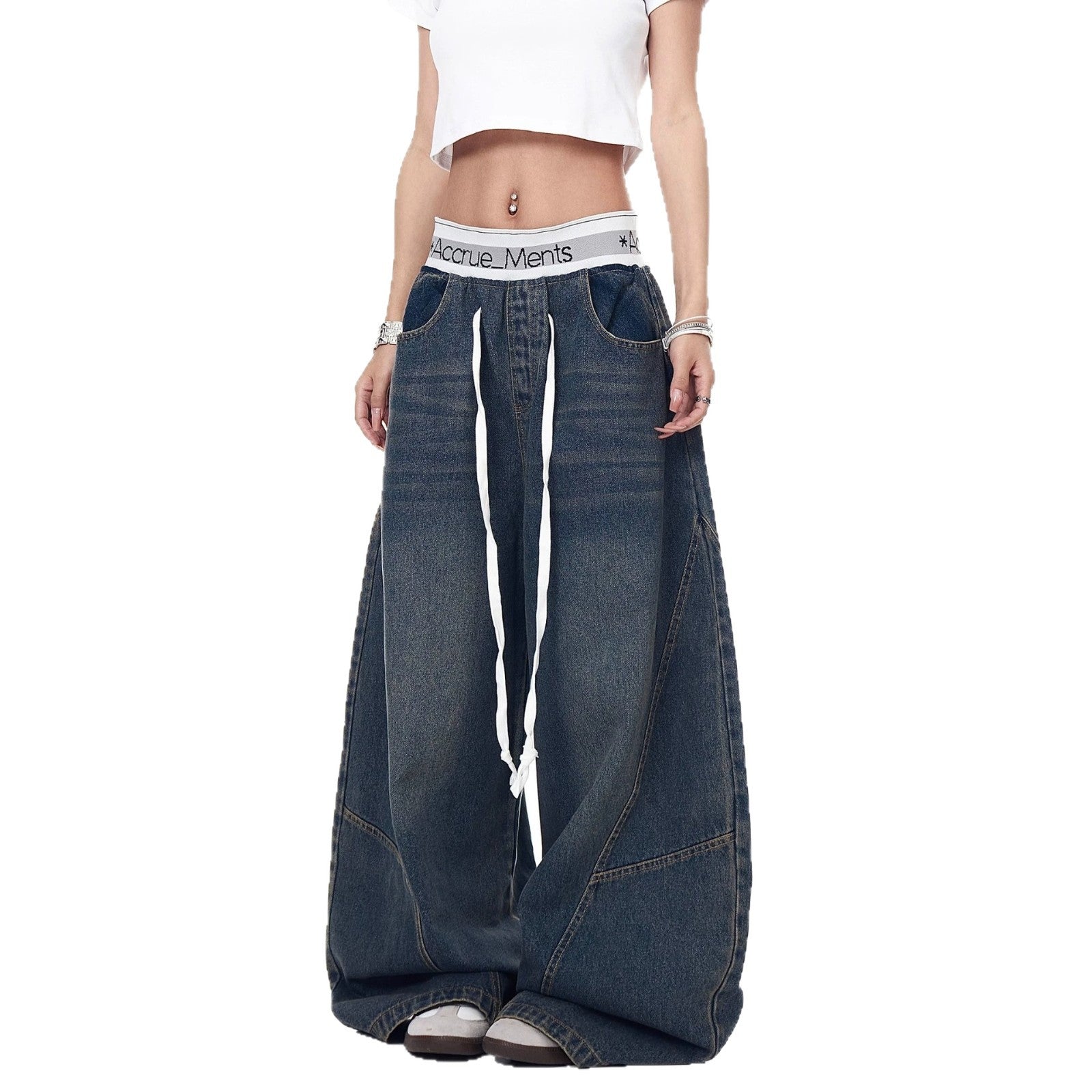 Cut Denim Pants
